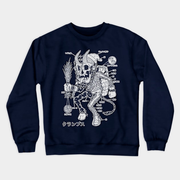 KRAMPUS ANATOMY - 1 color Crewneck Sweatshirt by Firebrander